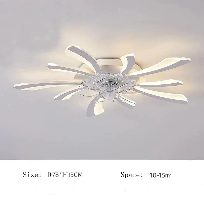 Modern minimalist dandelion fan ceiling lamp