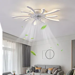 Modern minimalist dandelion fan ceiling lamp