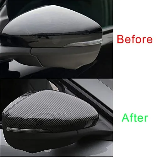 Mustang Mach E Direct ABS Carbon Fiber Look Side Mirror Cover Caps Compatible with 2021-2023