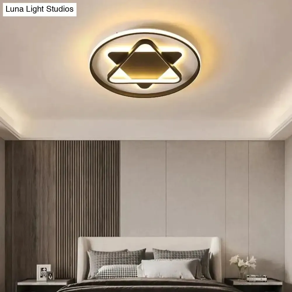 Nordic Minimalist Five-pointed Star Light Bedroom Ceiling Lamp