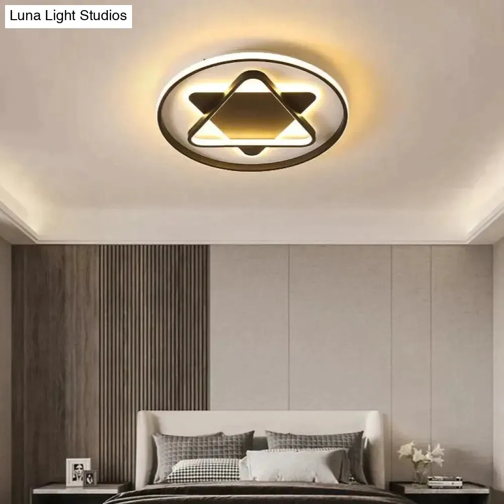 Nordic Minimalist Five-pointed Star Light Bedroom Ceiling Lamp