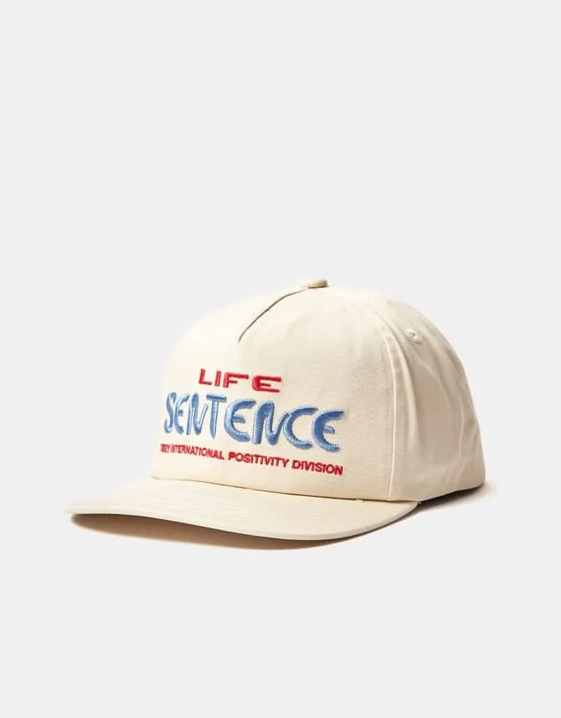 Obey Life Sentence Snapback Cap - Unbleached