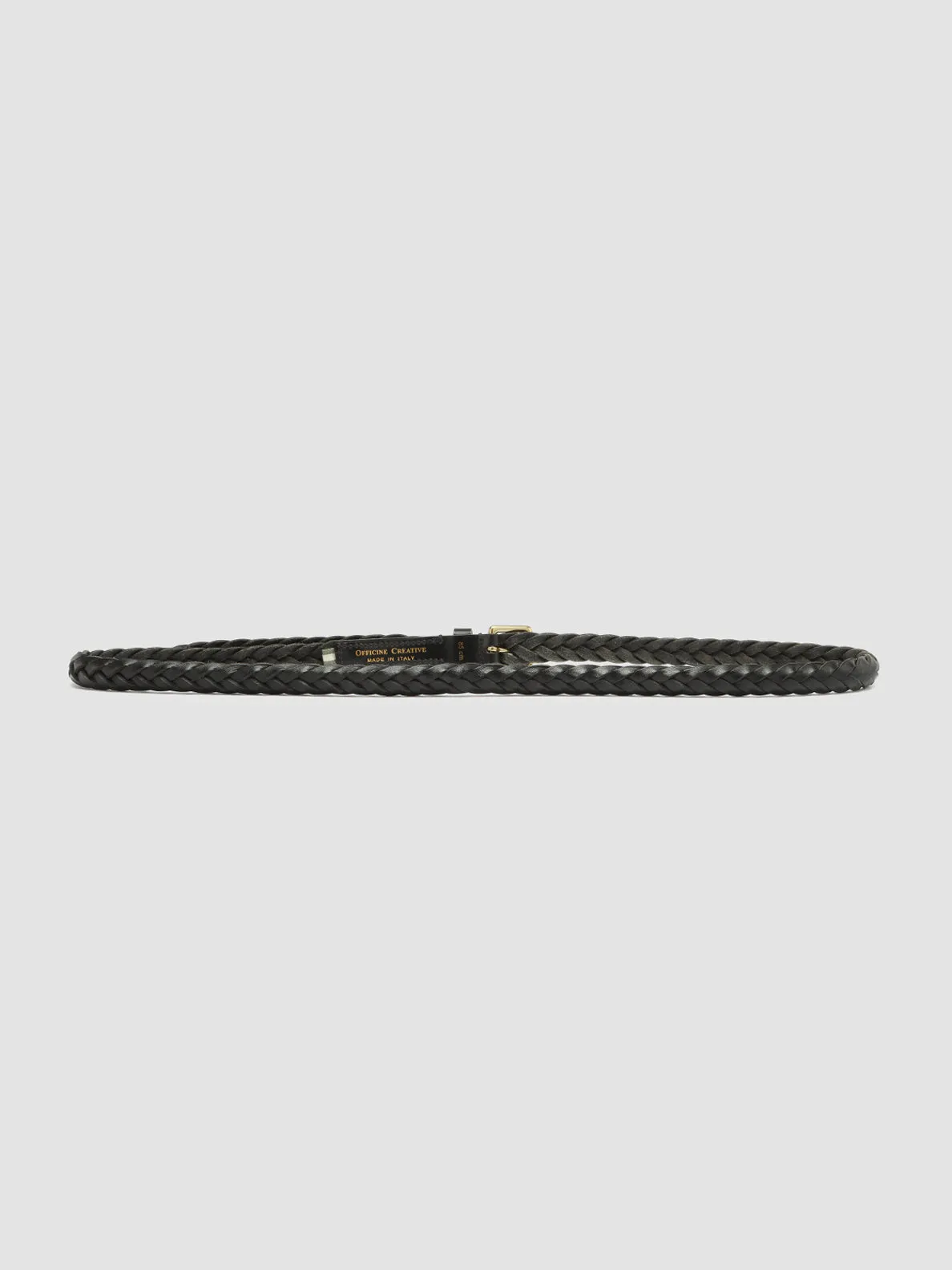 OC STRIP 064 - Black Woven Leather Belt