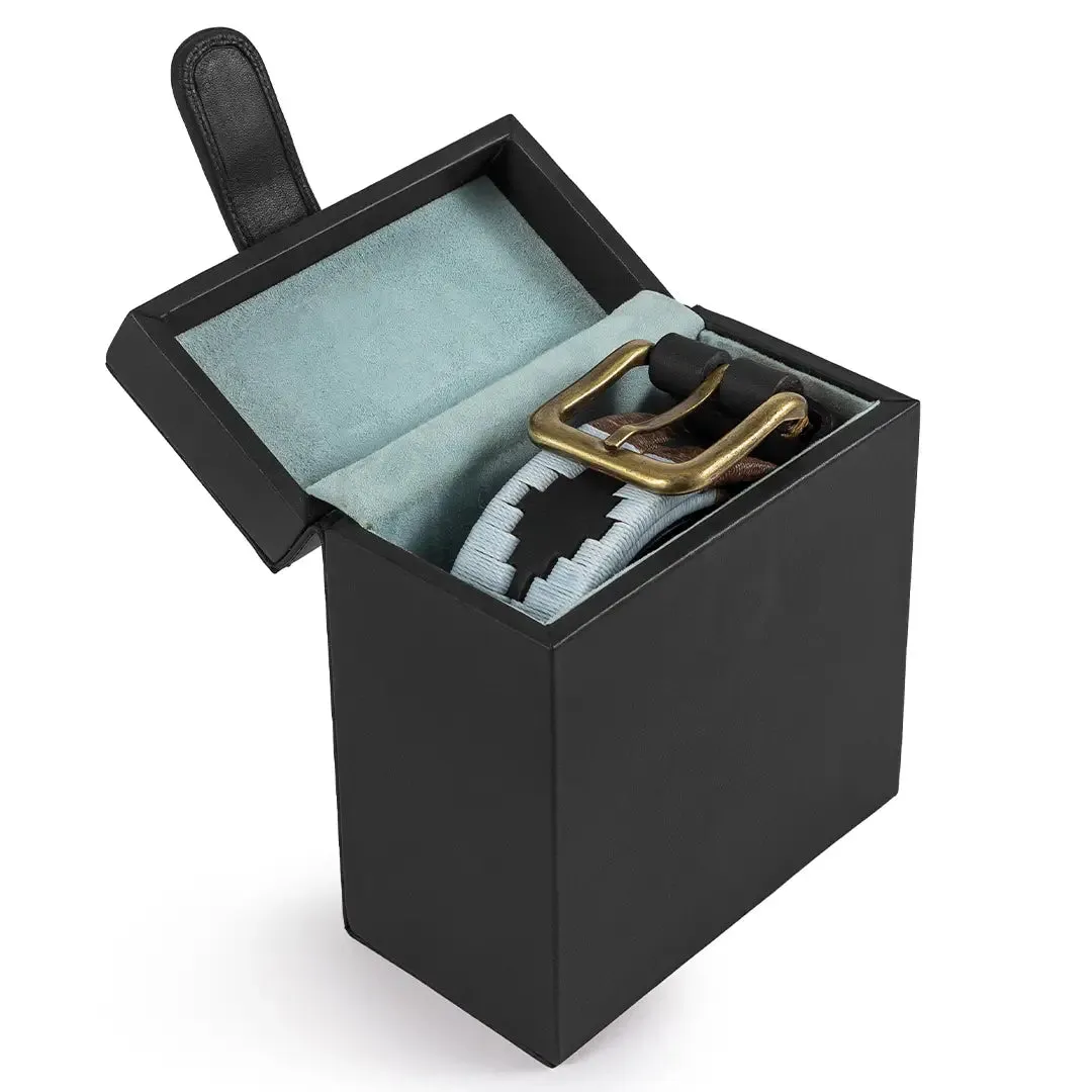 One Pampeano Belt Box - Black Leather by Pampeano