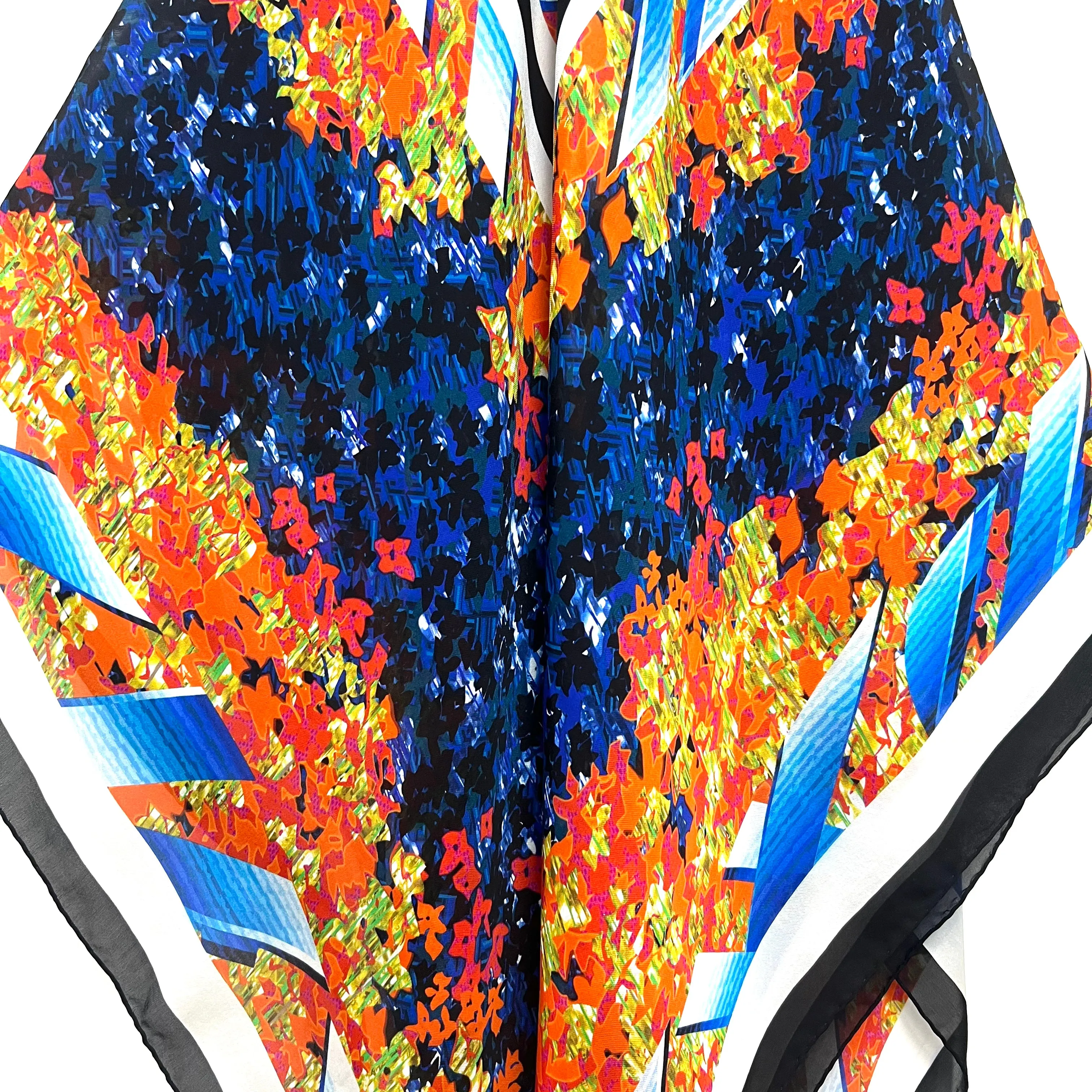 PP-5006 "BUSH GARDEN" - PETER PILOTTO DIGITAL PRINT SIILK SCARF. MADE IN ITALY