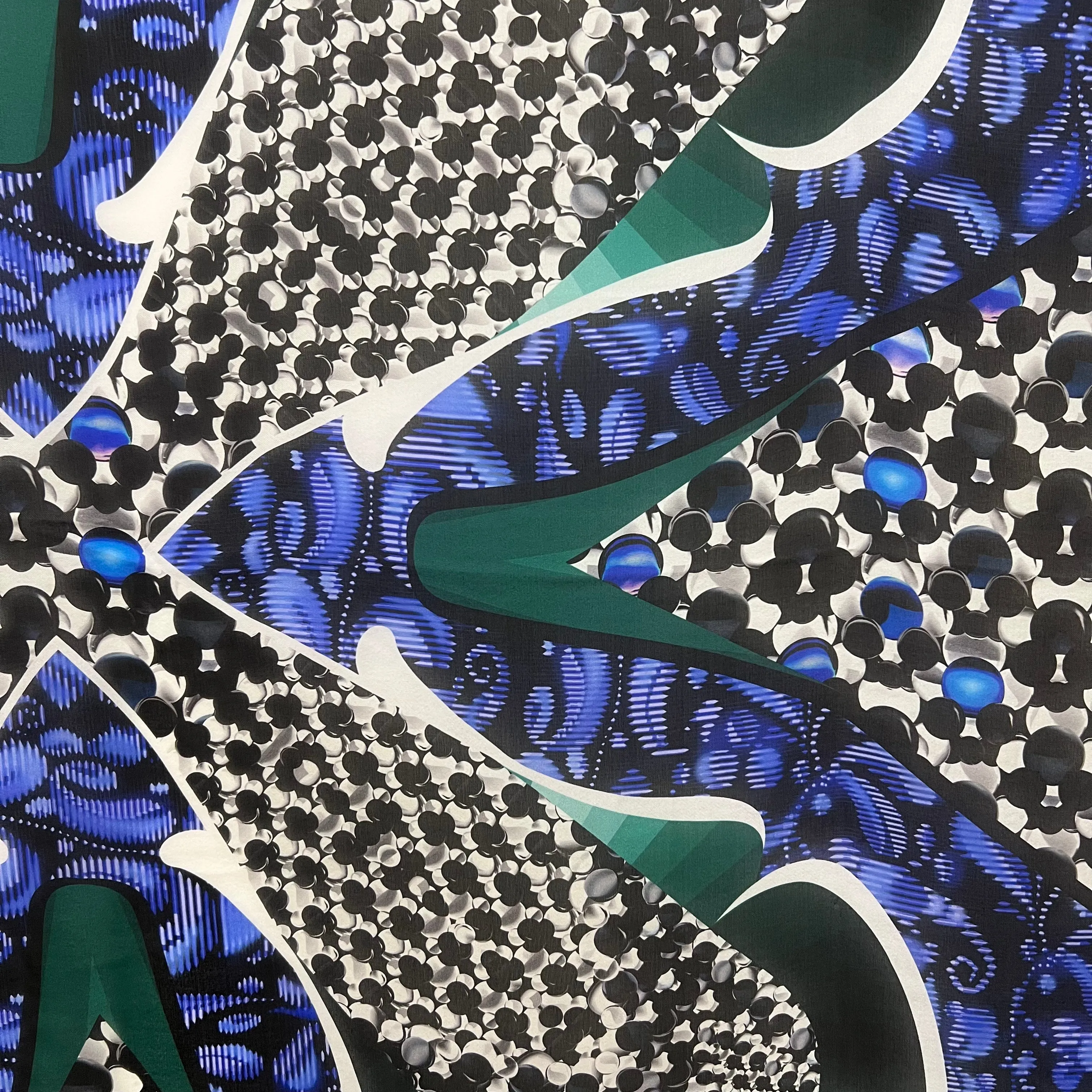 PP-5008 "QUASAR" - PETER PILOTTO DIGITAL PRINT SILK SCARF. MADE IN ITALY