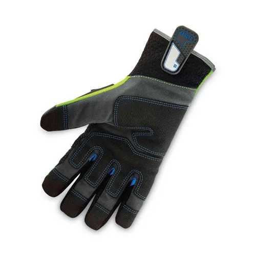 Proflex 925wp Performance Dorsal Impact-reducing Thermal Waterprf Gloves, Black/lime, Small, Pair