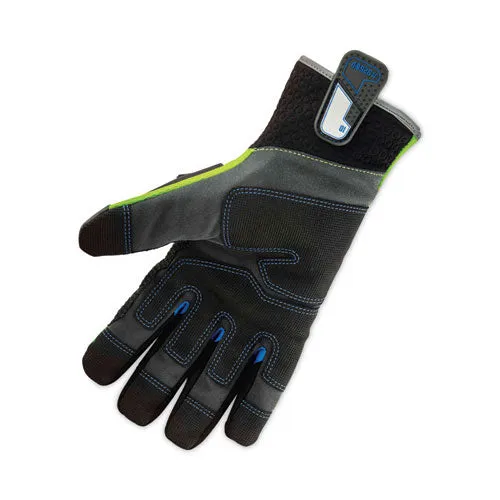 Proflex 925wp Performance Dorsal Impact-reducing Thermal Waterproof Gloves, Black/lime, X-large, Pair