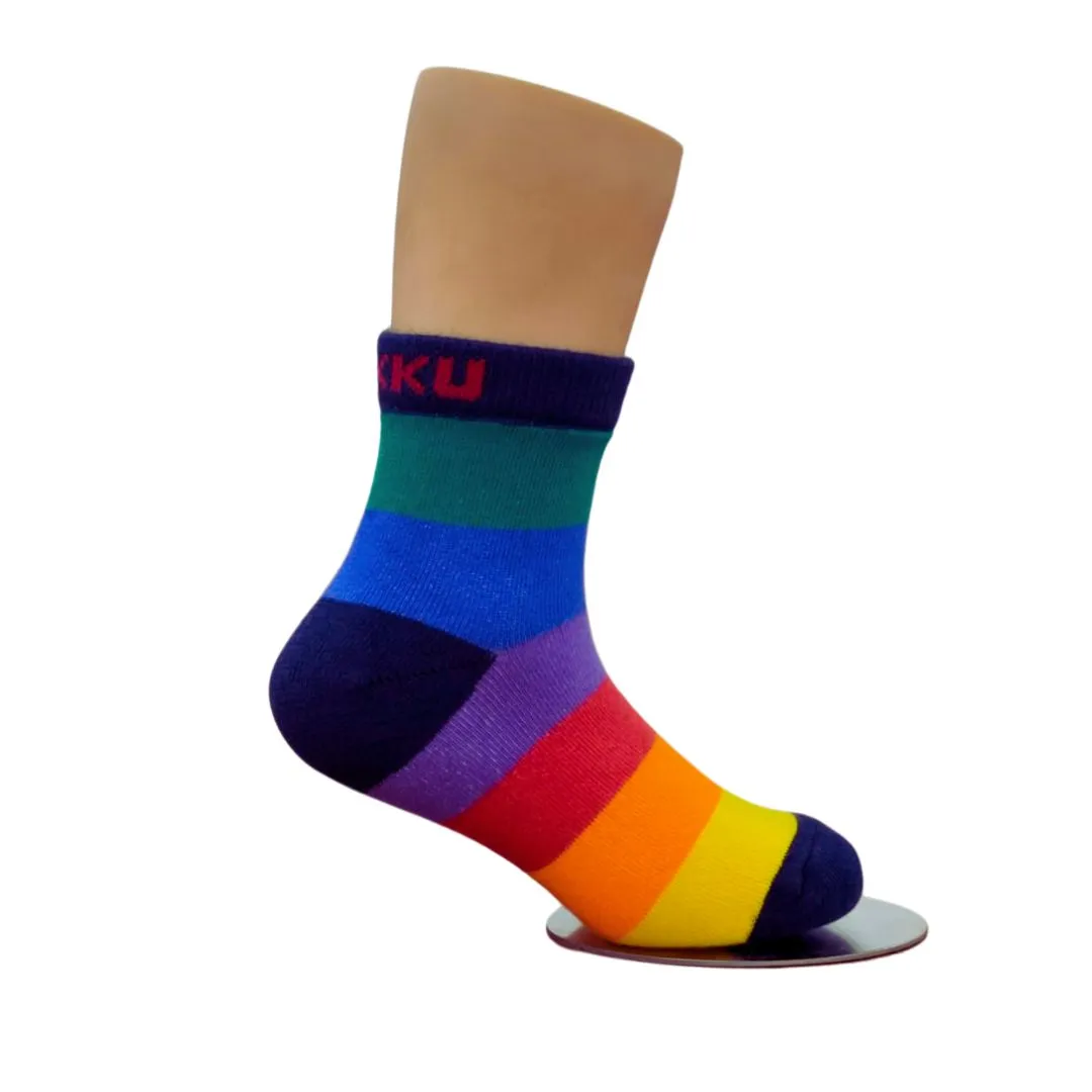 Rainbow Ankle Socks for Kids (3-11 Years)