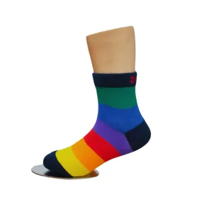 Rainbow Ankle Socks for Kids (3-11 Years)