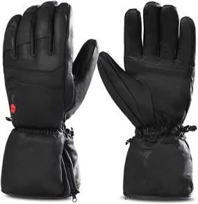 S06 Leather Heated Gloves