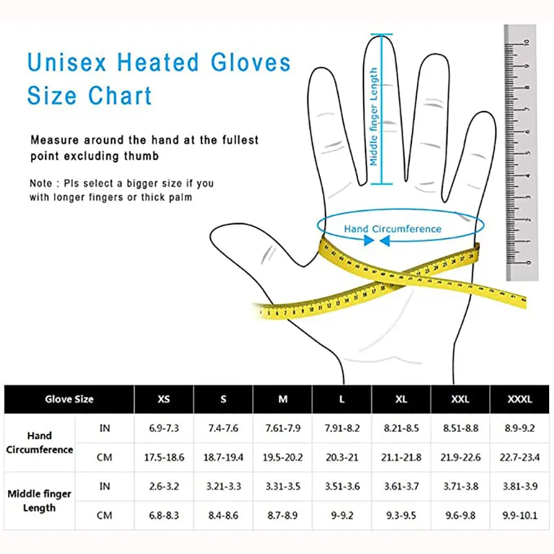 S38 Battery Electric Heated Gloves