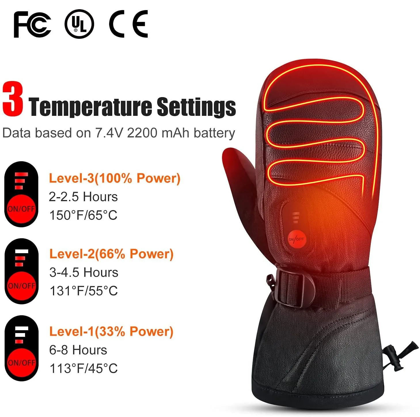 S38 Battery Electric Heated Gloves