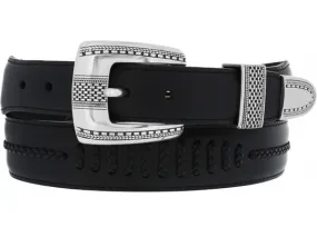 Salina Taper Leather Belt Black