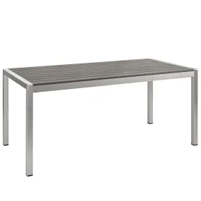 Shore Outdoor Patio Aluminum Dining Table