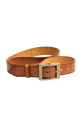 Signature Cowskin Belt with Copper Accent