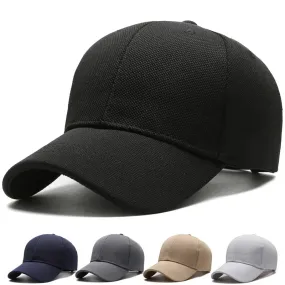 Simple Unisex Casual Baseball Cap Minimalist - Big Head Circumference