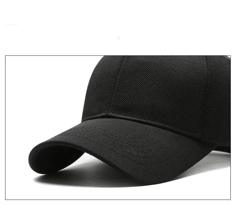 Simple Unisex Casual Baseball Cap Minimalist - Big Head Circumference