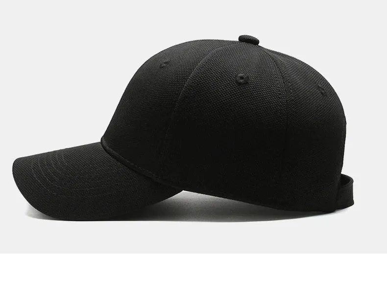 Simple Unisex Casual Baseball Cap Minimalist - Big Head Circumference