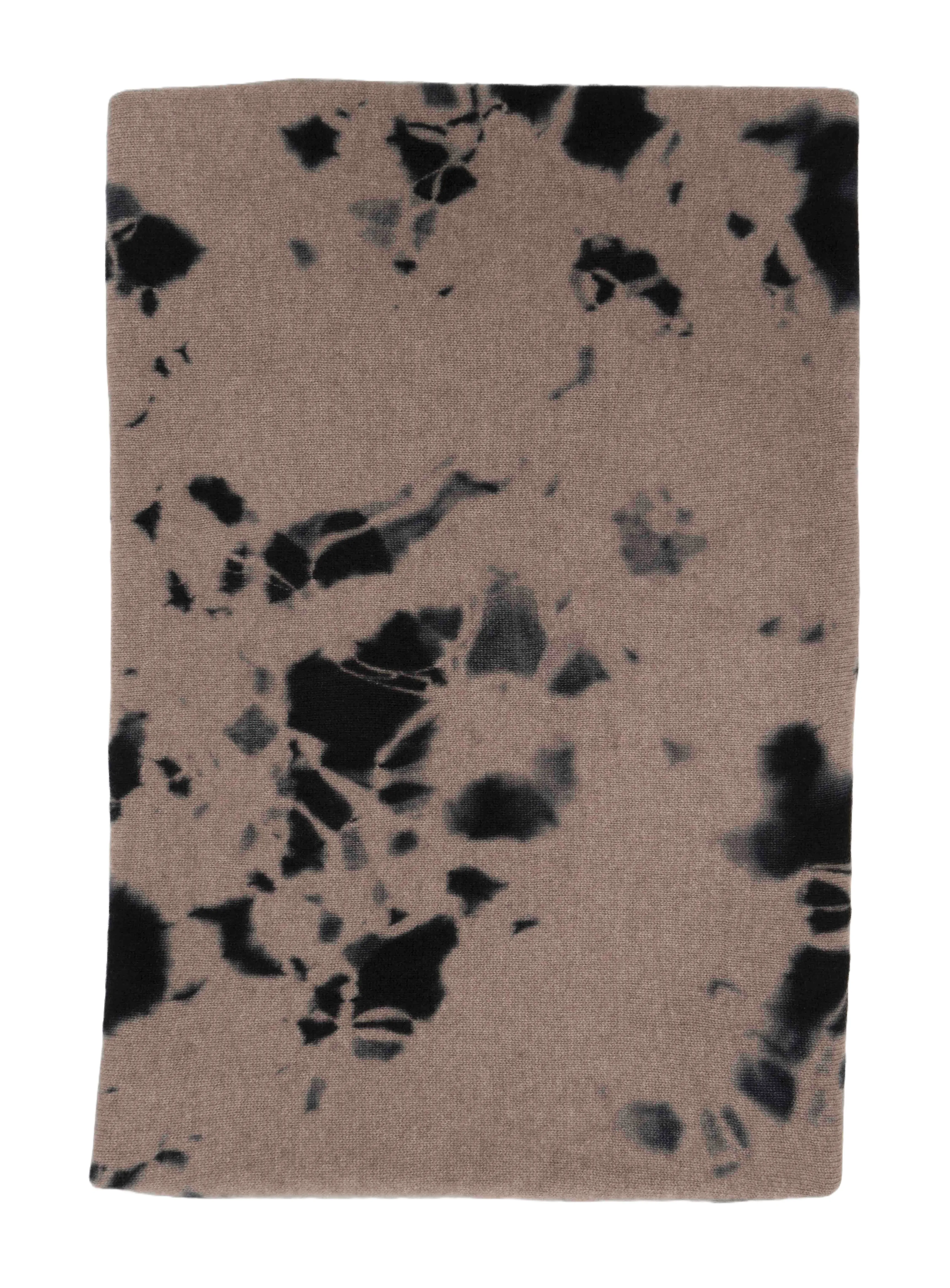 THE BIG TIE & DYE SCARF | STAIN BLACK - COFFEE