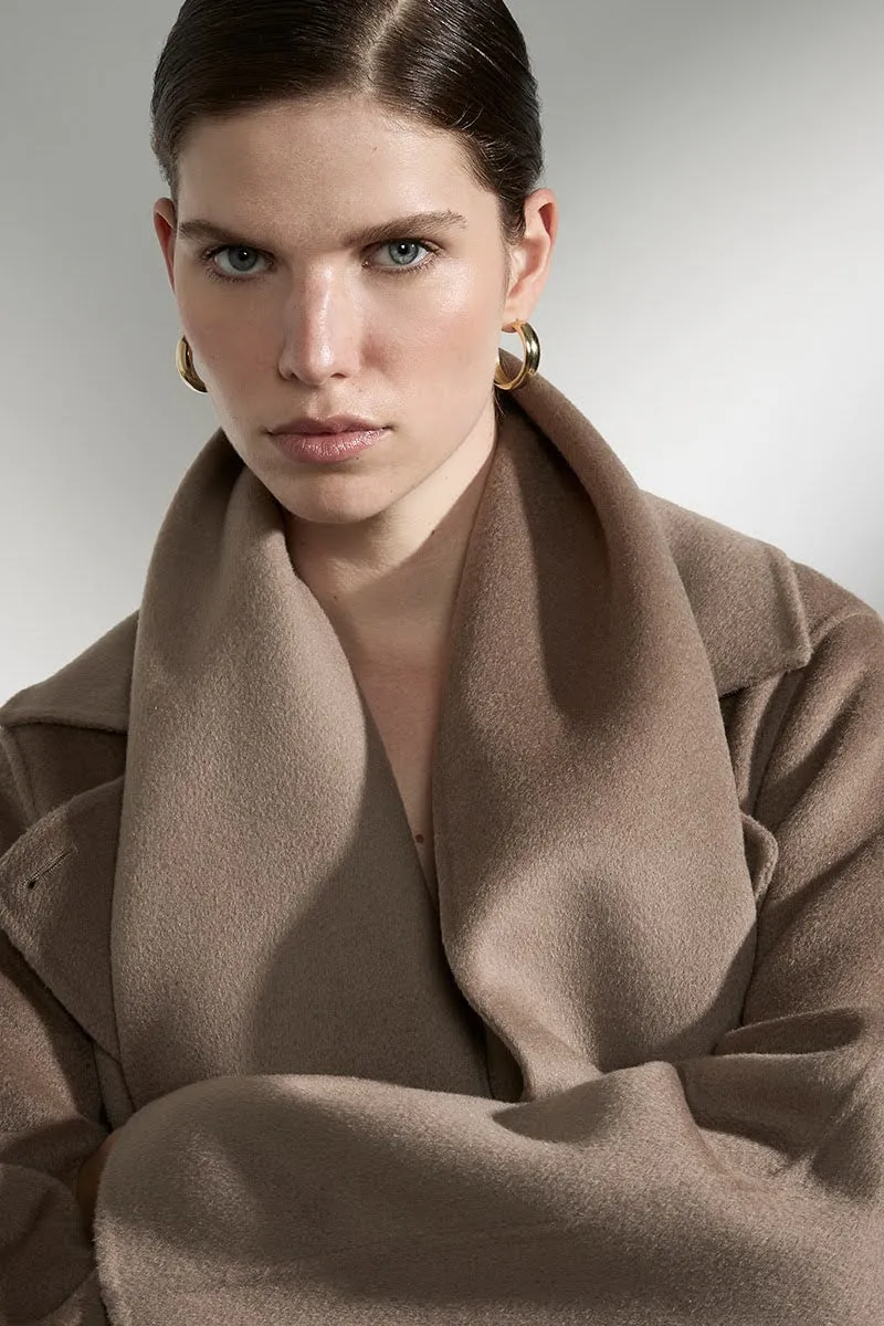 THE LONG CASHMERE SCARF - TAUPE