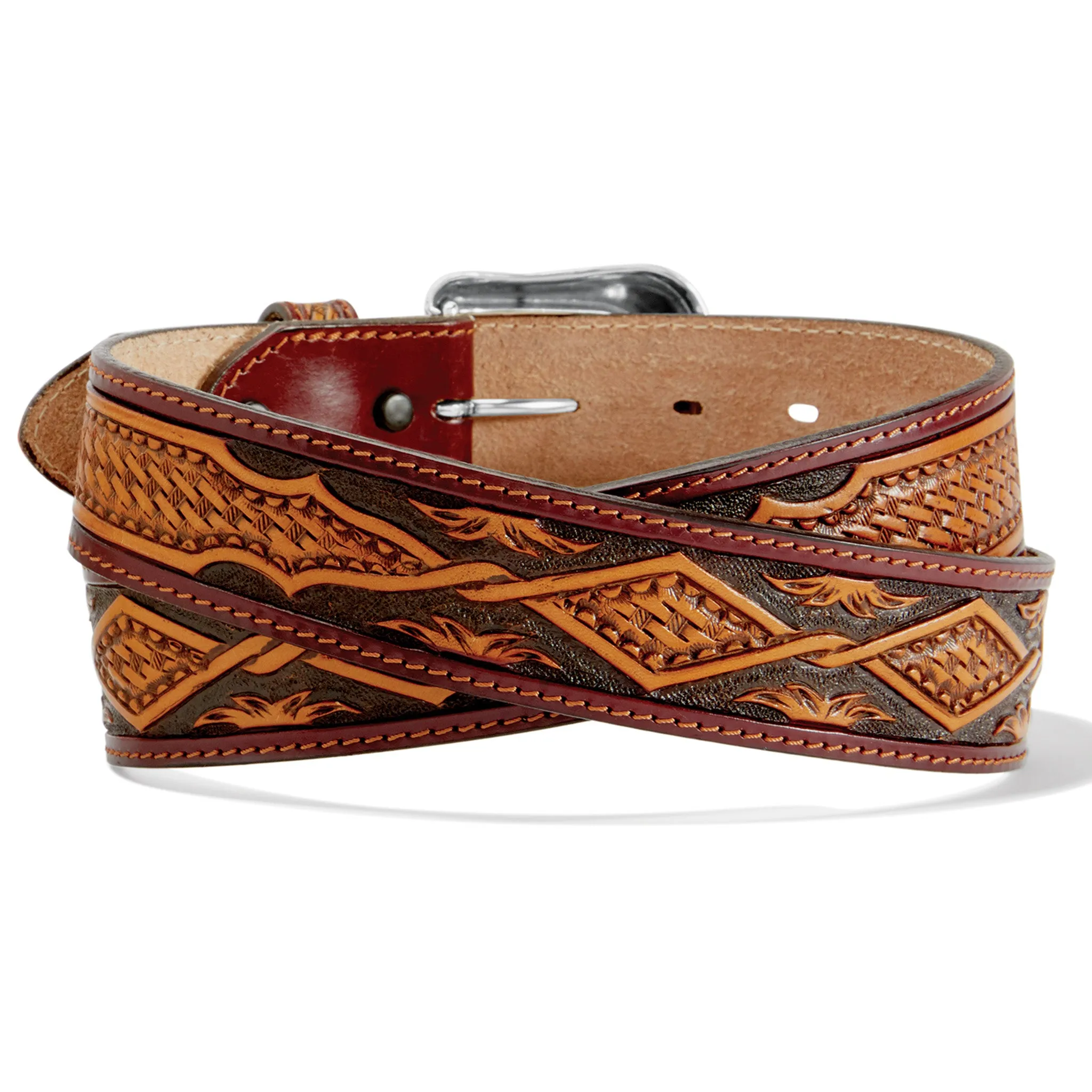 Tony Lama Men's Brown Clayton Belt