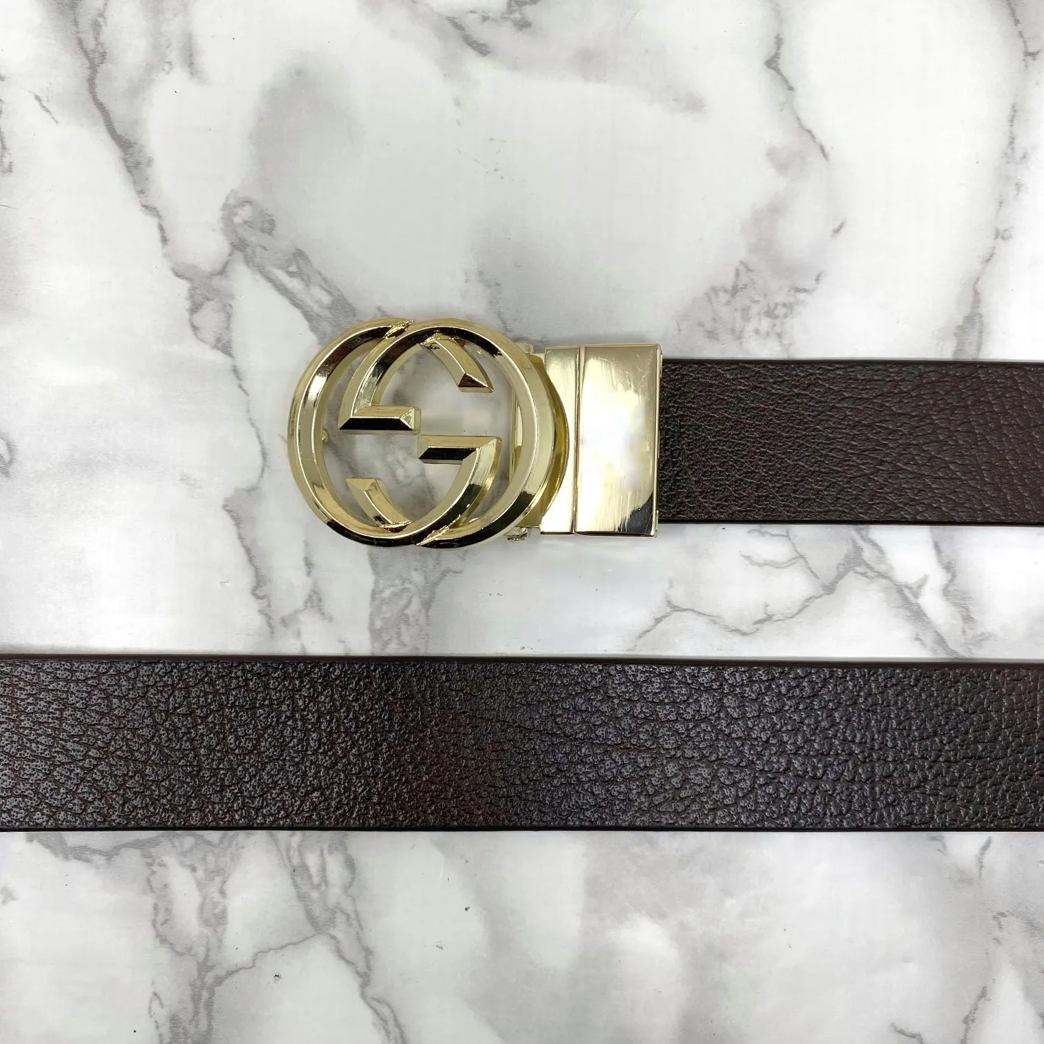 Trendy Round Leather Strap Belt For Men-JonasParamount