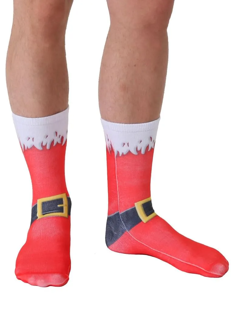 Unisex Santa Boots Crew Socks