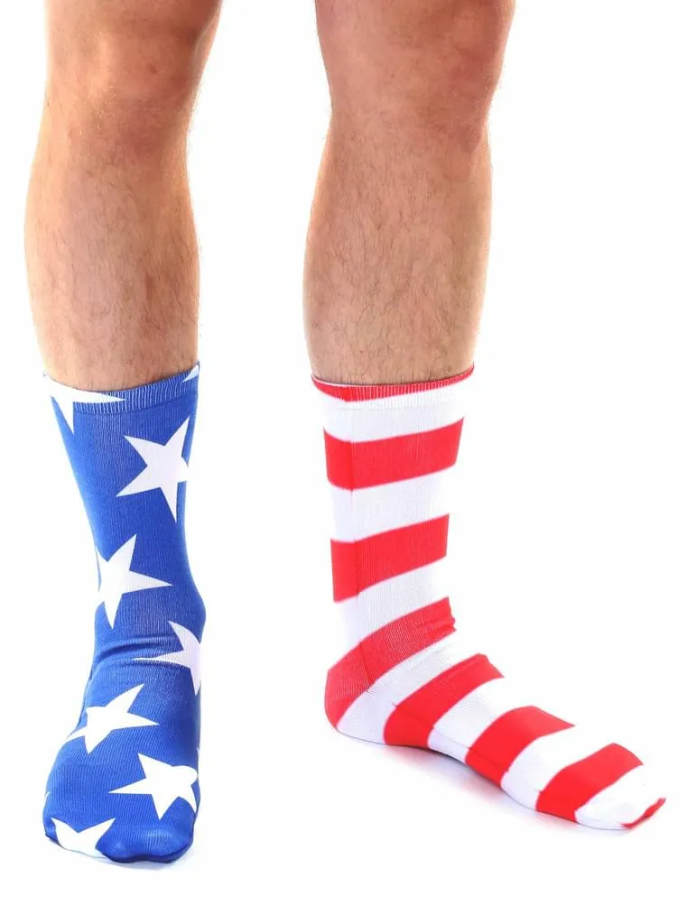 Unisex Stars & Stripes Crew Socks