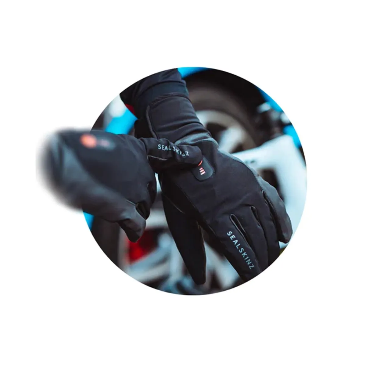 Upwell Waterproof Heated Cycle Glove - Black