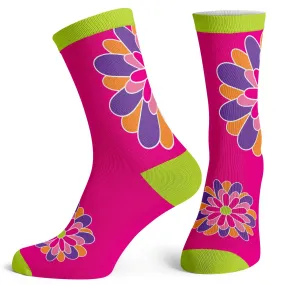 Vibrant Flower Socks