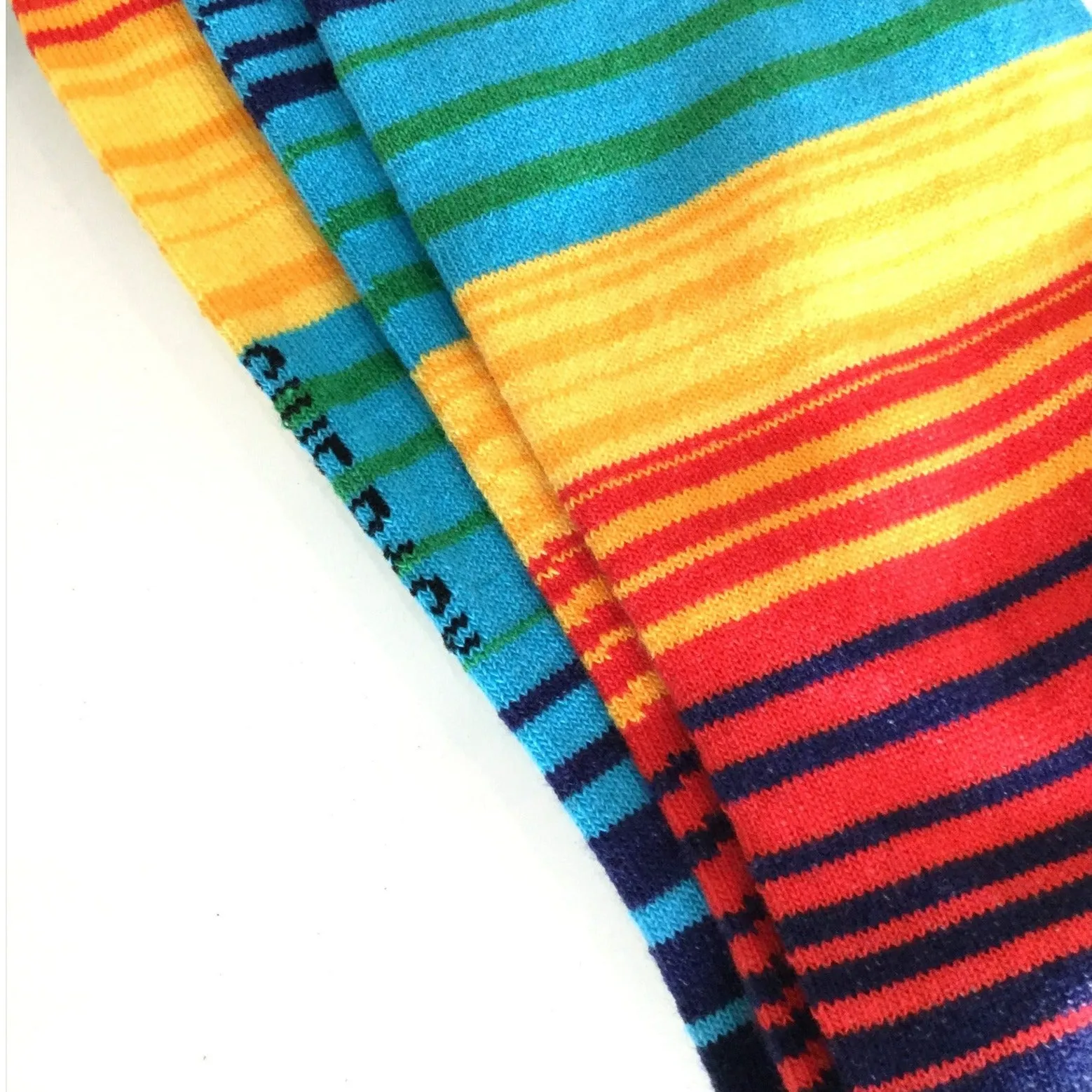 Vibrant Rainbow Stripes Socks from the Sock Panda