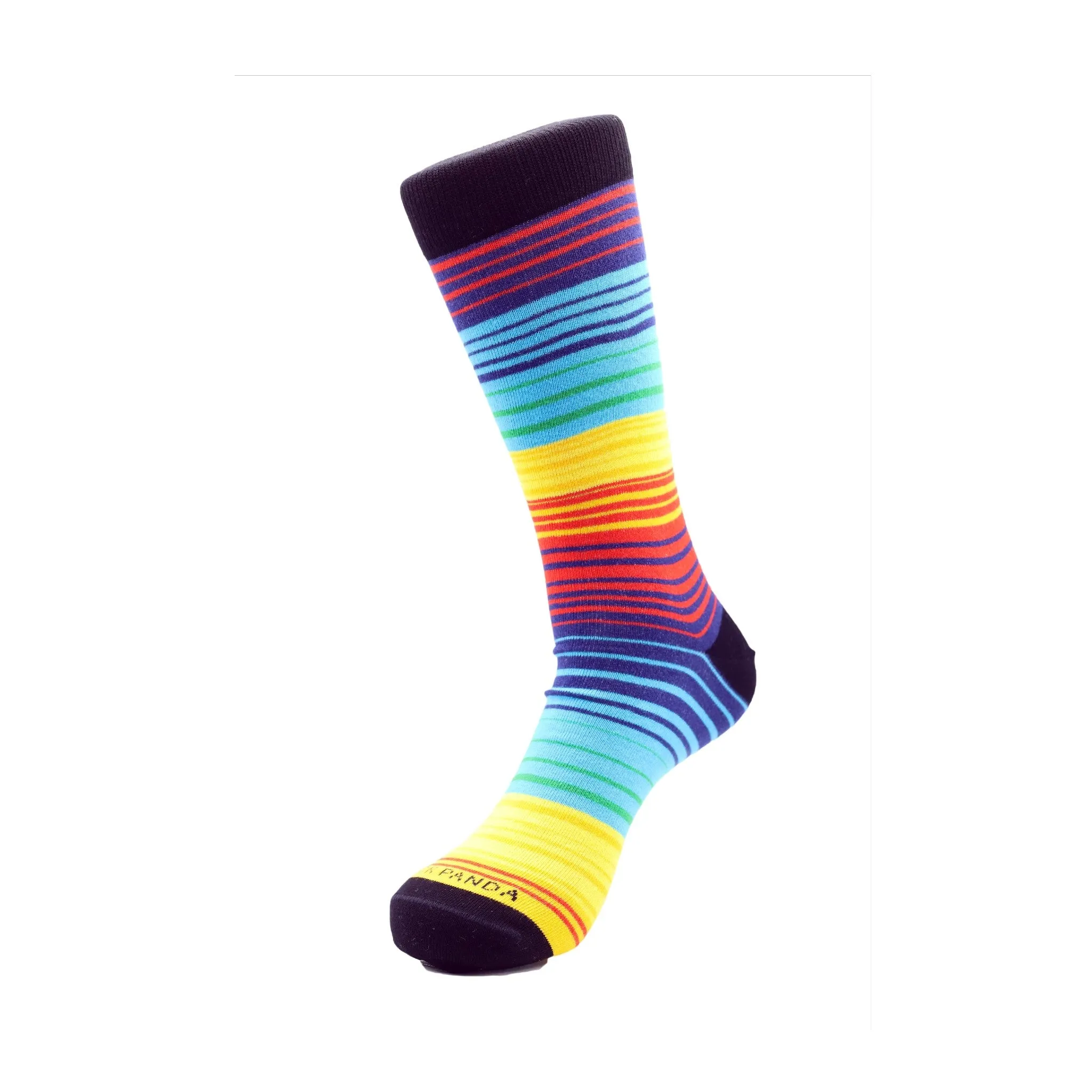 Vibrant Rainbow Stripes Socks from the Sock Panda