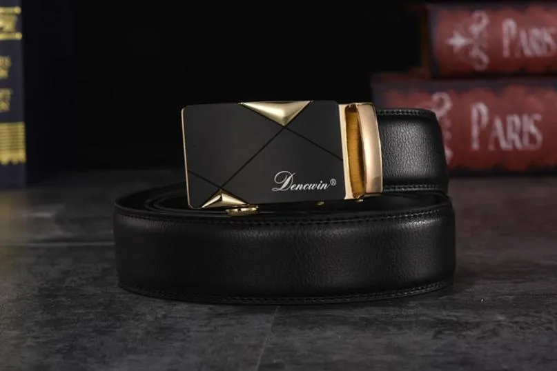 West Louis™ Cowskin Genuine Luxury Leather Belt