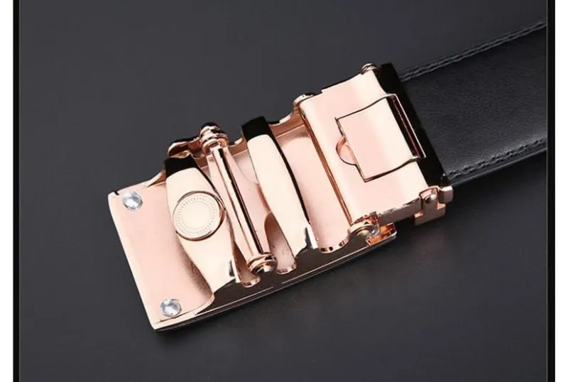 West Louis™ Cowskin Genuine Luxury Leather Belt