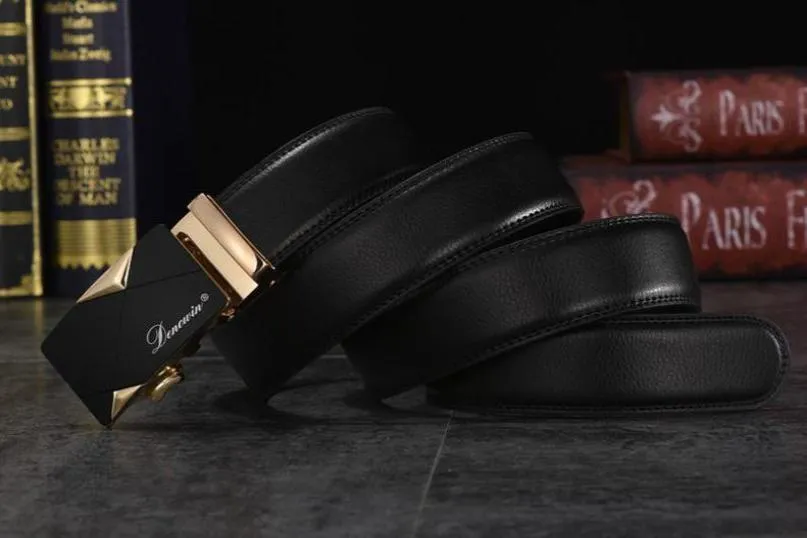 West Louis™ Cowskin Genuine Luxury Leather Belt