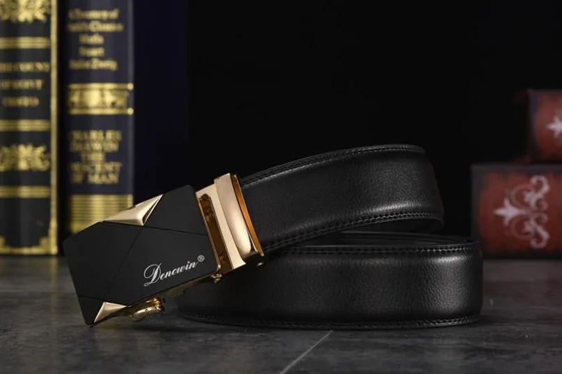 West Louis™ Cowskin Genuine Luxury Leather Belt