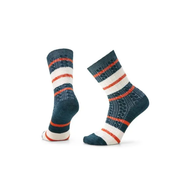 Women's Everyday Striped Cable Crew Socks