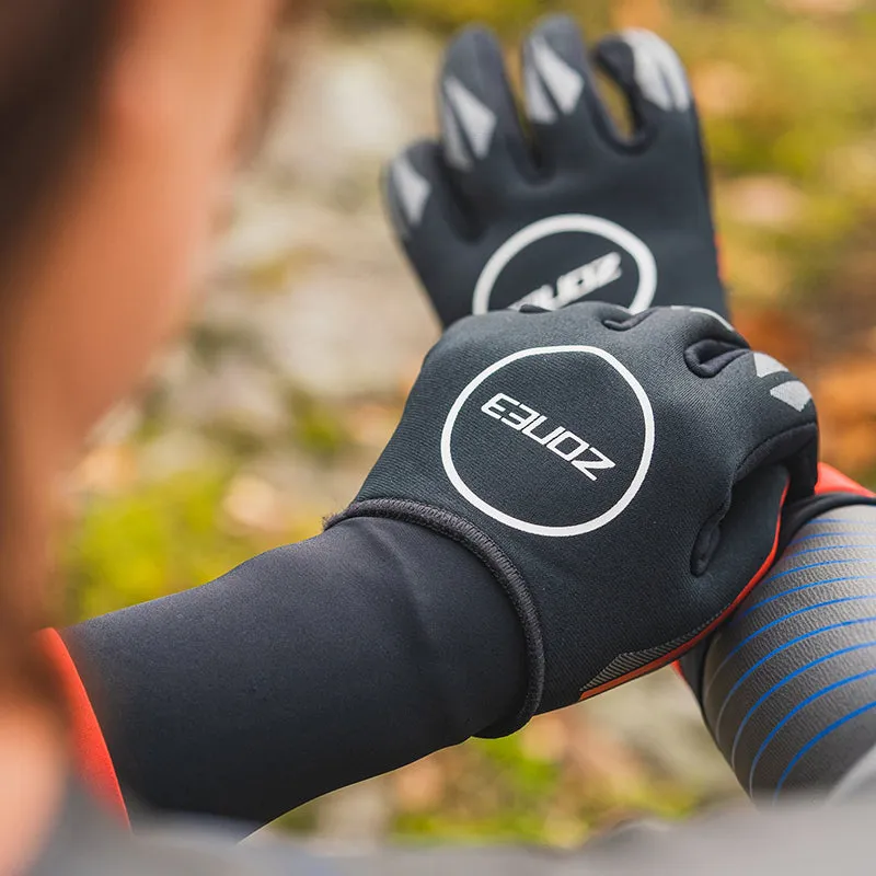 Zone3 - Neoprene Swim Gloves - Black/Red